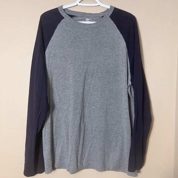 Men’s Gap Raglan Fitted Long Sleeve Casual Tee Shirt XL Basic Everyday - Picture 6 of 6